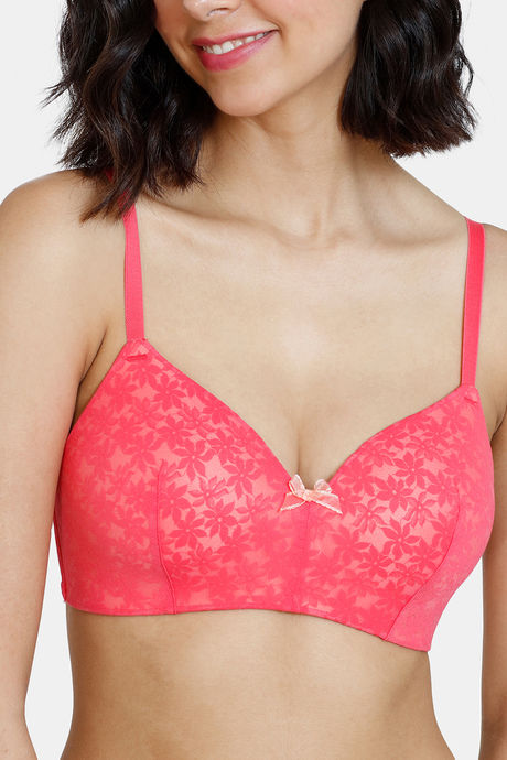 Zivame Wildberry Fling Padded Non Wired 3/4th Coverage T-Shirt Bra - Rouge Red — image 4